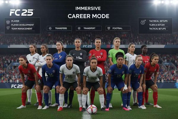 Plongez dans le mode Carrière d’EA Sports FC 25 avec les équipes féminines ! Gérez un club, développez des talents ou incarnez une joueuse dans une expérience immersive et réaliste.