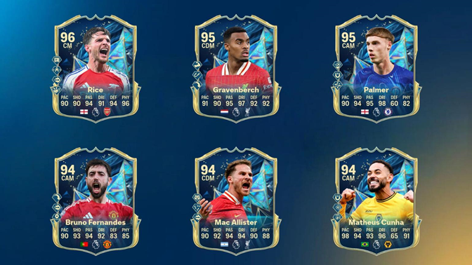Premier League TOTS Midfielders