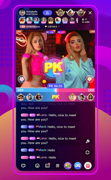 Interacting With Other Users in the Poppo Live App