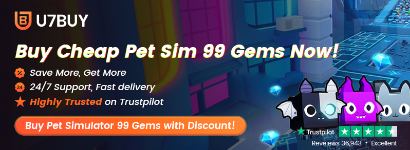 Buy Pet Sim 99 gems on U7BUY