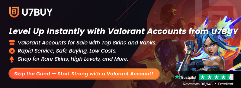 Valorant account for sale with skins and ranks at U7BUY