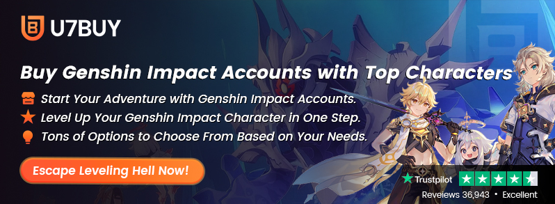 Buy Genshin Impact account cheap from U7BUY