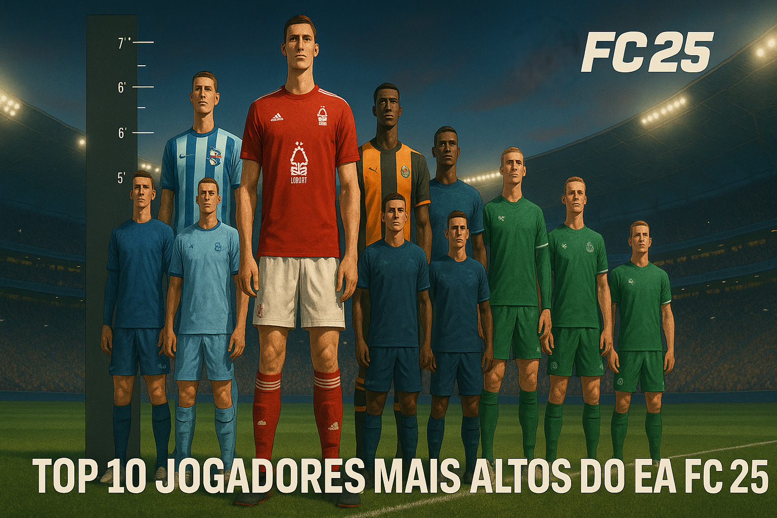 10 Jogadores Mais Altos do FC 25