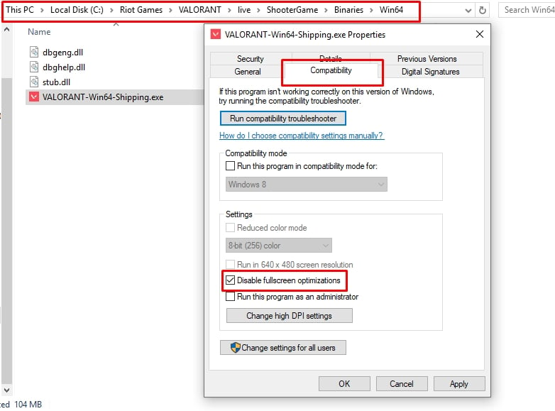 Valorant Windows Settings for Maximum FPS